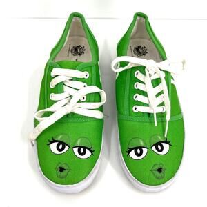 Green M&M Bradford Exchange Wearable Art Sneaker